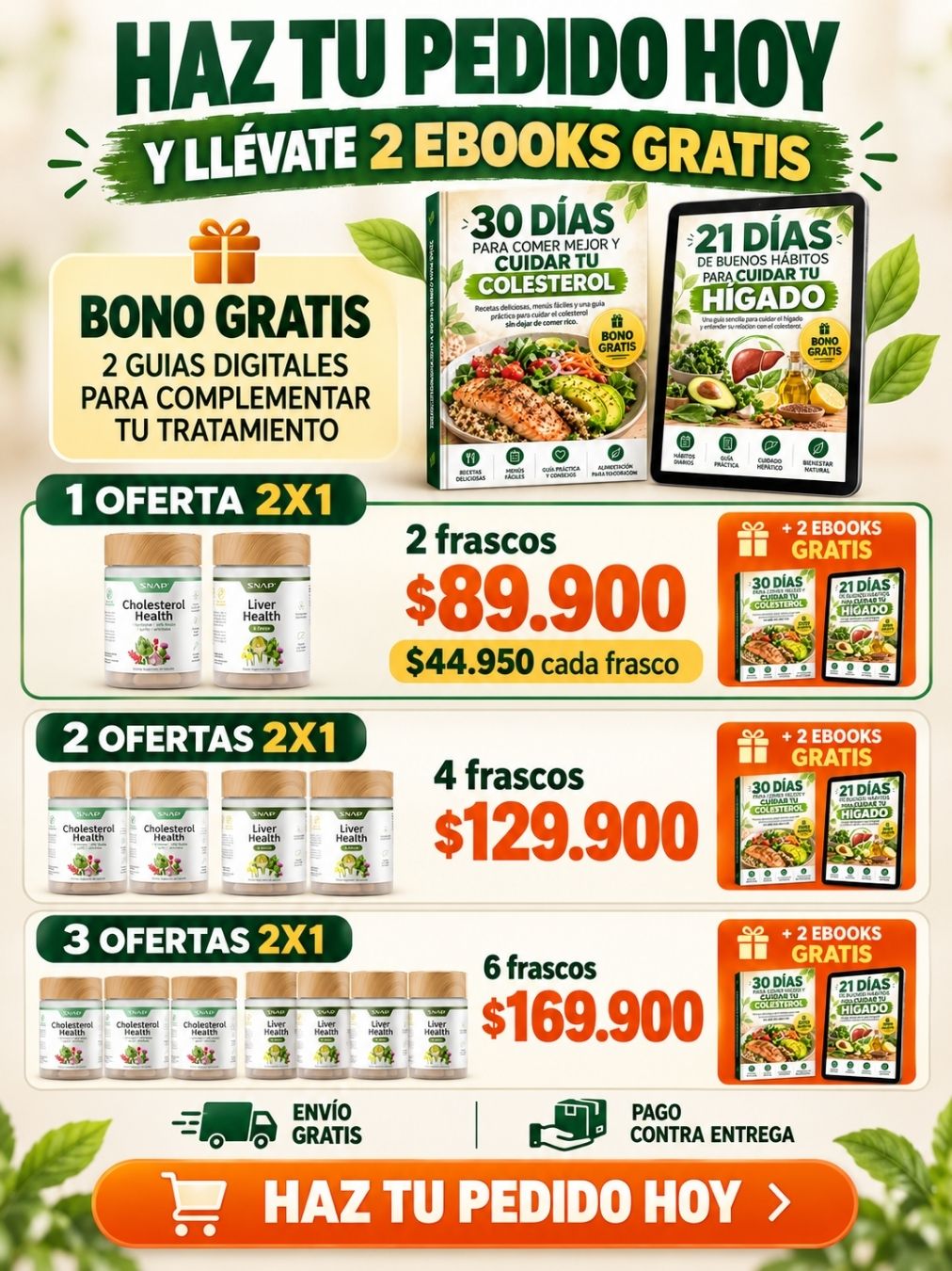 COMBO SALUD HÍGADO Y COLESTEROL