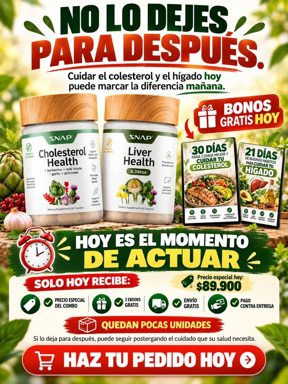 COMBO SALUD HÍGADO Y COLESTEROL