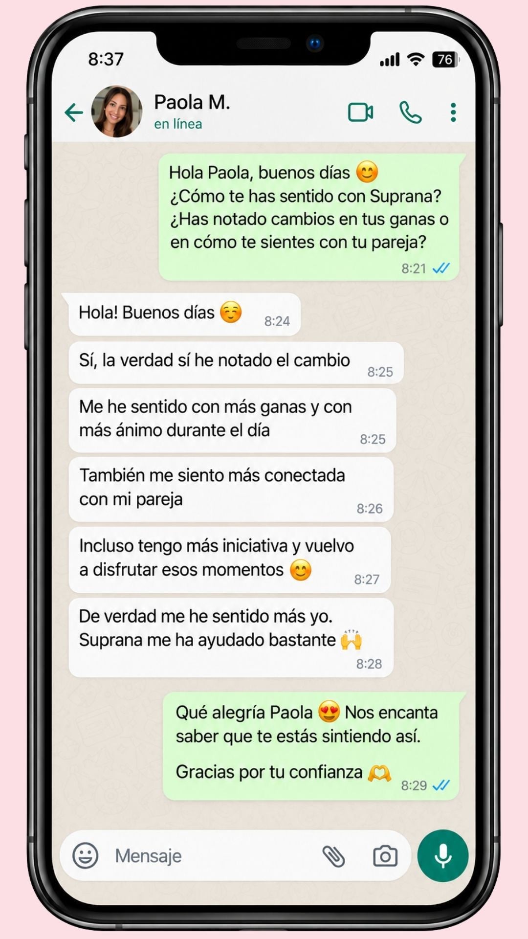 SUPRANA: Regularidad, energía y ganas