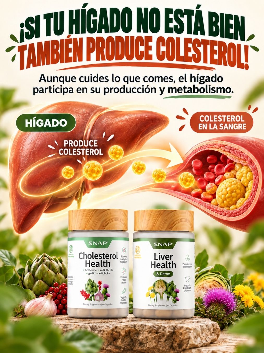 COMBO SALUD HÍGADO Y COLESTEROL
