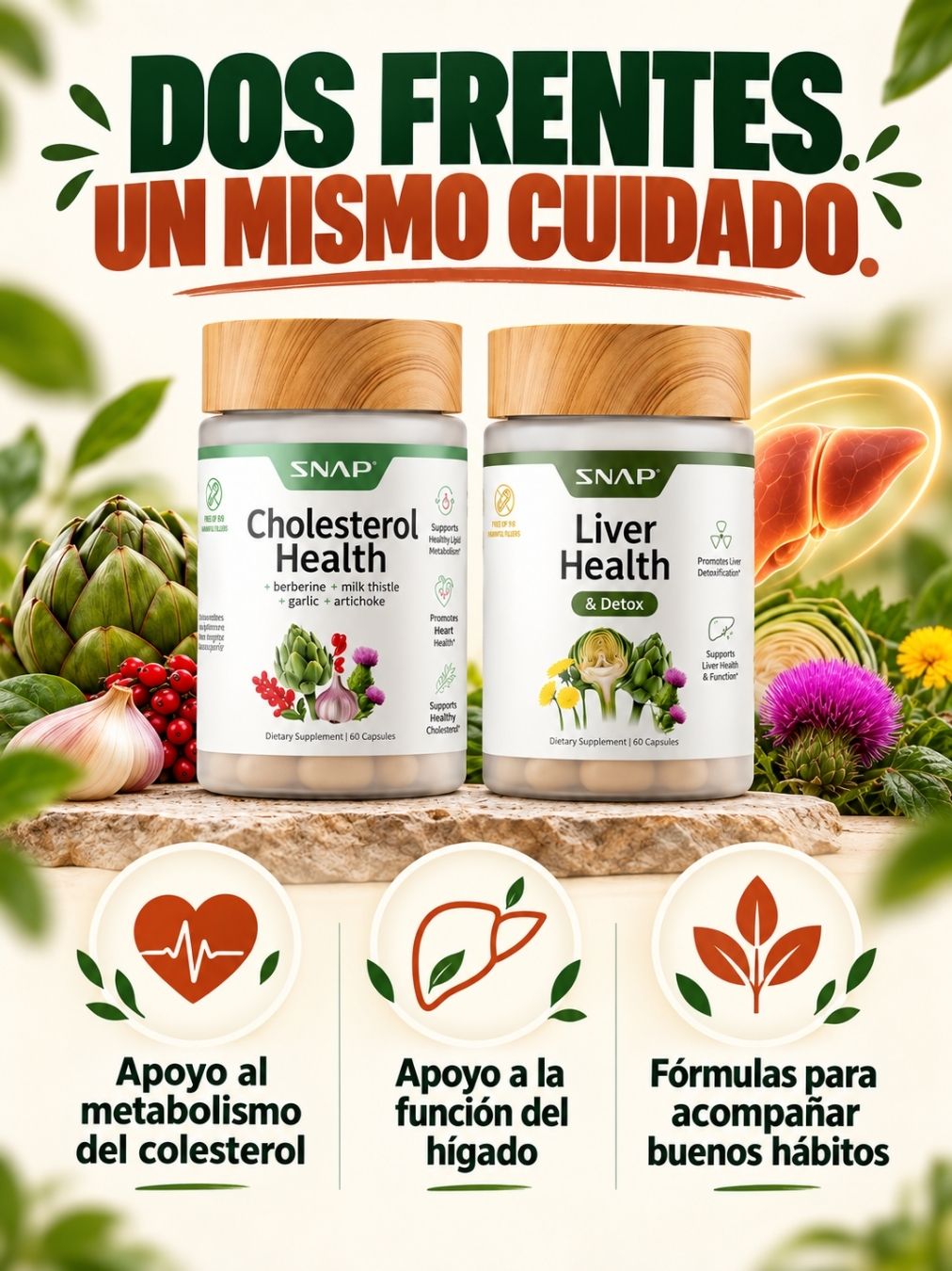 COMBO SALUD HÍGADO Y COLESTEROL