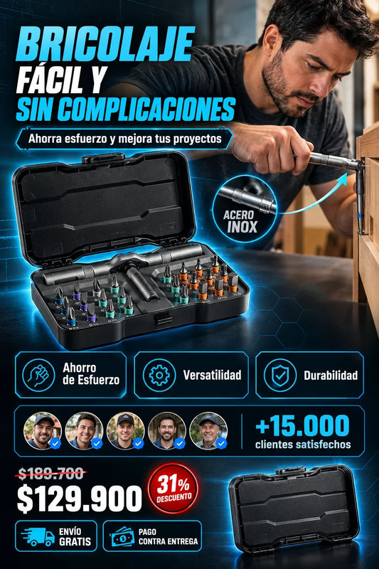 Destornillador Ratchet Trinquete 24 en 1